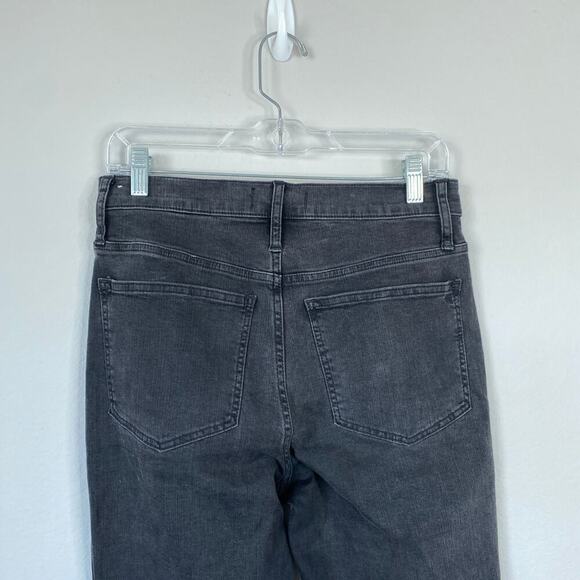 MADEWELL Stovepipe Jeans in Banberry Wash Raw-Hem Size 27 Black Charcoal NA940 - Picture 7 of 10